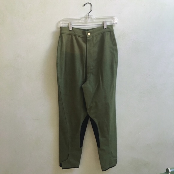 Gaultier High-waisted Green Riding Pants - Picture 2 of 7